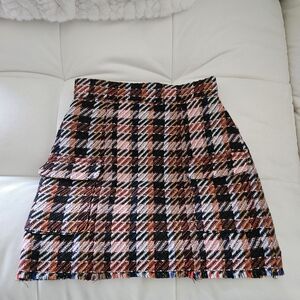 ASOS Multicolor Tweed Mini Skirt